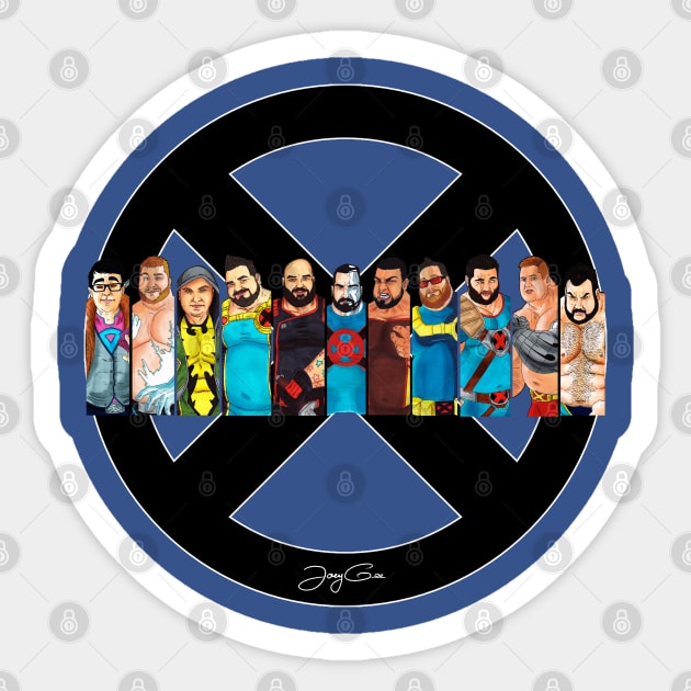 the X-Bears Sticker by JayGeeArt